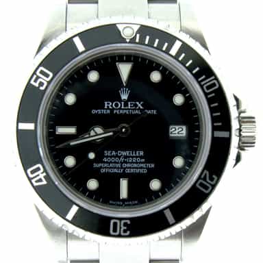 Mens Rolex Stainless Steel Sea-Dweller Black  16600 (SKU F659588NBC)