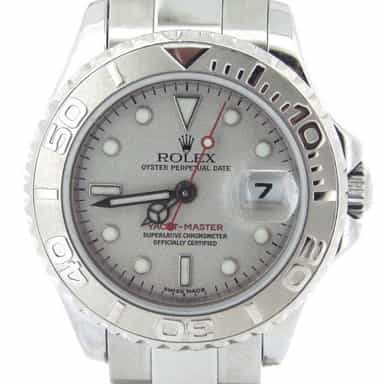 Ladies Rolex Stainless Steel & Platinum Yacht-Master  169622 (SKU Y295340AMT)