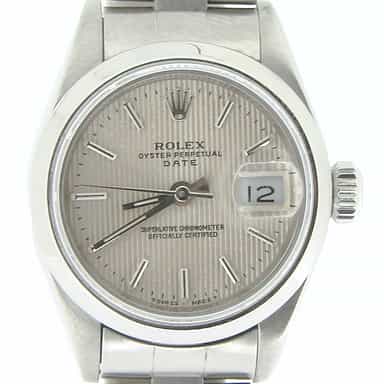 Ladies Rolex Stainless Steel Date Silver  69160 (SKU U815662NMT)