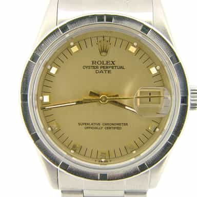 Mens Rolex Stainless Steel Date Champagne  15010 (SKU 7249840NMT)