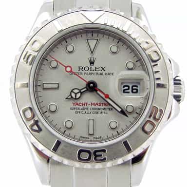 Ladies Rolex Steel and Platinum Yacht-Master Watch 169622 (SKU D499987NMT)