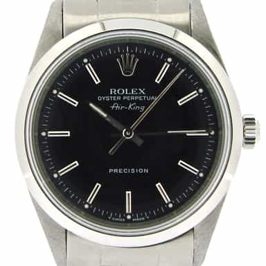 Mens Rolex Stainless Steel Air-King Black  14000 (SKU U630206NOYSCMT)