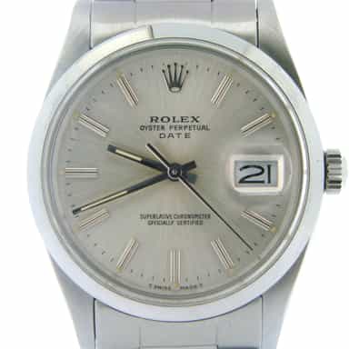 Mens Rolex Stainless Steel Date Silver  15000 (SKU 8853830NOYSMT)