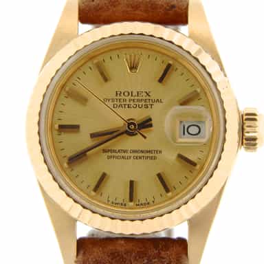 Ladies Rolex 18K Yellow Gold Datejust Champagne  6917 (SKU 6572139NMT)