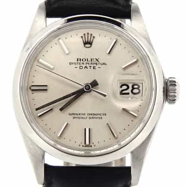 Mens Rolex Stainless Steel Date Silver  1500 (SKU 3190252NDMT)
