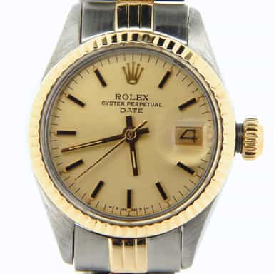Ladies Rolex Two-Tone 14K/SS Date Watch Ref. with Oval Jubilee Band (SKU 5028514NMT)