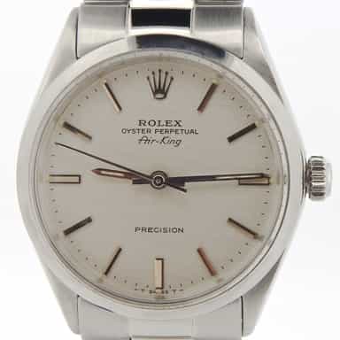 Mens Rolex Stainless Steel Air-King Silver  5500 (SKU 2615844NOYSCMT)