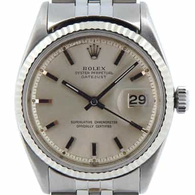 Mens Rolex Stainless Steel Datejust Silver  1601 (SKU 702786NJUBBCMT)