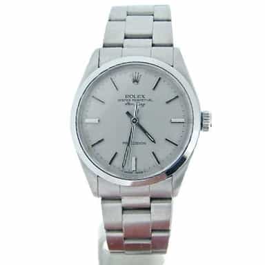 Mens Rolex Stainless Steel Air-King Silver  5500 (SKU 5500AKSVRCMT)