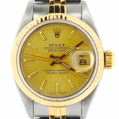 Ladies Rolex Two-Tone 18K/SS Datejust Champagne  69173 (SKU L897614NMT)