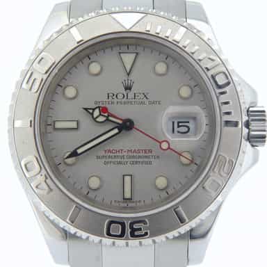 Mens Rolex Stainless Steel & Platinum Yacht-Master 16622 Watch 40mm (SKU P418976NMT)