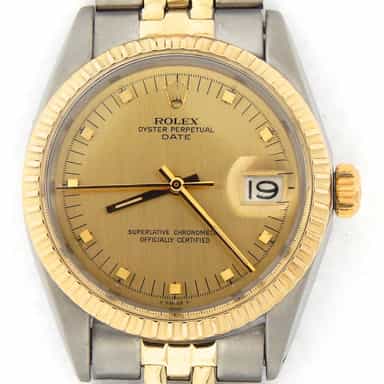 Mens Rolex Two-Tone 14K/SS Date Champagne  1505 (SKU 1756769MT)