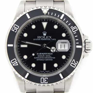 Mens Rolex Stainless Steel Submariner Black  16610 (SKU K386772NNBCMT)