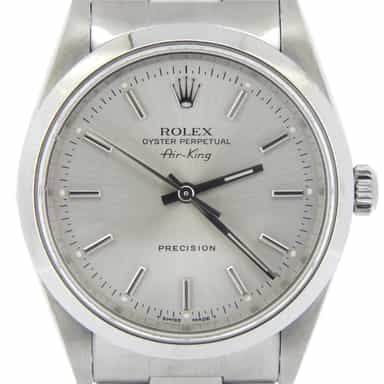 Mens Rolex Stainless Steel Air-King Silver  14000 (SKU U119962MCMT)