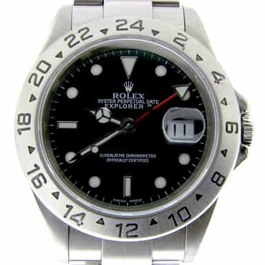 Mens Rolex Stainless Steel Explorer II Black  16570 (SKU K958553NMT)