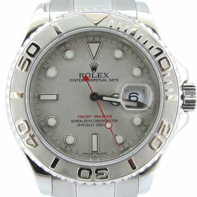 Mens 40mm Rolex Stainless Steel & Platinum Yacht-Master Watch Ref. 16622 (SKU A894812NMT)