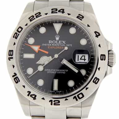 Mens Rolex Stainless Steel Explorer II 42mm Black 216570 (SKU G464473MT)