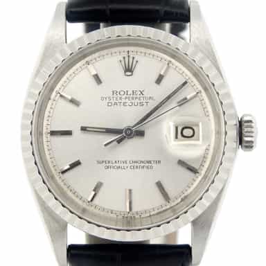 Mens Rolex Stainless Steel Datejust Silver 1603 (SKU 222315NCMT)