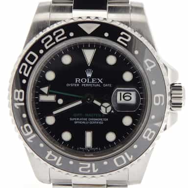 Mens Rolex Stainless Steel GMT Master II Black 116710 (SKU Z789927MT)