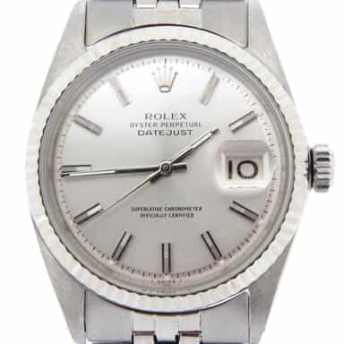 Mens Rolex Stainless Steel Datejust Silver 1601 (SKU 1465614MT)