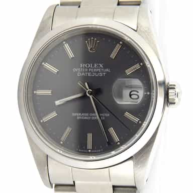 Mens Rolex Stainless Steel Datejust Slate 16200 (SKU X103425MT)