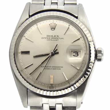 Mens Rolex Stainless Steel Datejust Silver 1601 (SKU 1948314MT)