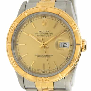 Mens Rolex Two-Tone Datejust Turn-O-Graph 16263 (SKU X338441JUBMT)