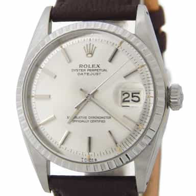 Mens Rolex Stainless Steel Datejust Silver  1603 (SKU 1627112AMT)