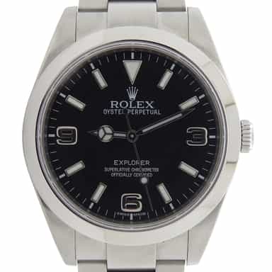 Mens Rolex Stainless Steel Explorer I Watch 214270 (SKU 6951T2V2AMT)