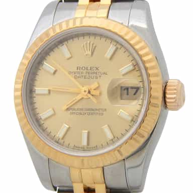 Ladies Rolex Two-Tone 18K/SS Datejust 179173 (SKU Z056460AMT)