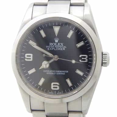 Mens Rolex Stainless Steel Explorer I Watch 114270 (SKU M226272AMT)