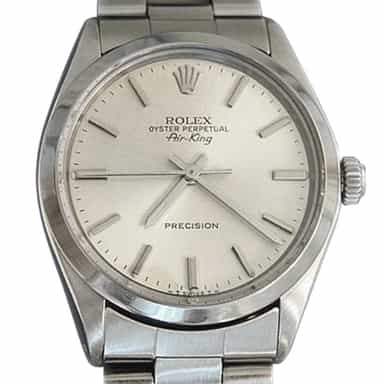 Mens Rolex Stainless Steel Air-King Silver 5500 (SKU 7552087MT)
