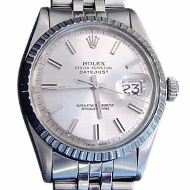 Mens Rolex Stainless Steel Datejust Silver 1603 (SKU 868MT)