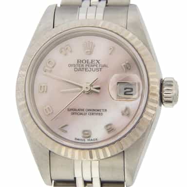 Ladies Rolex Stainless Steel Datejust 79174 Factory Mother of Pearl (SKU A963885MOPAMT)