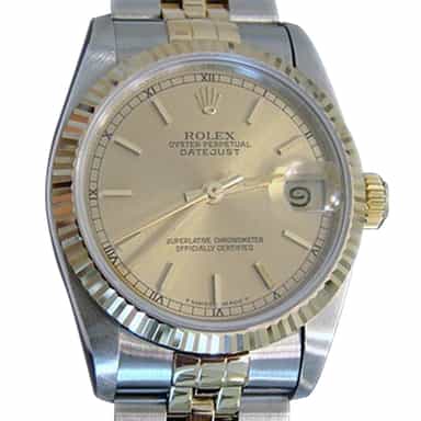Mid Size Rolex Two-Tone 18K/SS Datejust 68273 (SKU S502309MT)