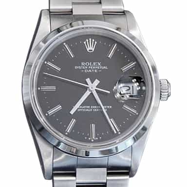 Mens Rolex Stainless Steel Date Black 15200 (SKU 869AMT)