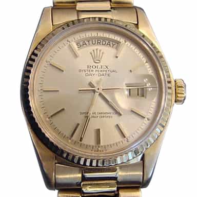 Mens Rolex 18K Gold Day-Date President Champagne 1803 (SKU 875MT)