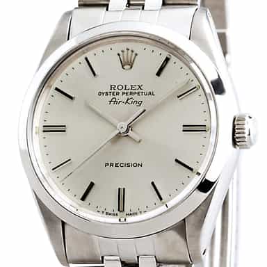 Mens Rolex Stainless Steel Air-King Silver 5500 (SKU B5500111CMT)