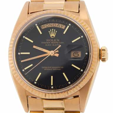 Vintage Mens Rolex 18K Rose Gold Day-Date President 1803 (SKU 3044626AMT)