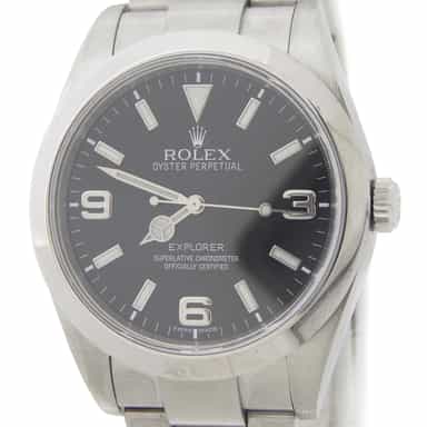 Mens Rolex Stainless Steel Explorer I Watch 214270 (SKU G497617AMT)