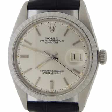 Mens Rolex Stainless Steel Datejust Silver 1603 (SKU 3287721AMT)