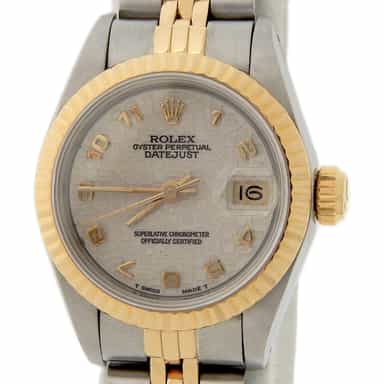 Ladies Rolex Two-Tone 18K/SS Datejust 69173 Ivory Arabic (SKU 9019768AMT)