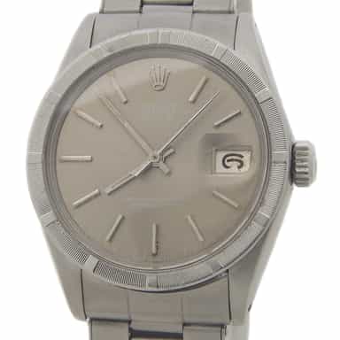 Mens Rolex Stainless Steel Date Watch 1501 with Slate Ghost Dial (SKU 3110534AMT)