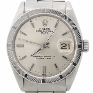 Mens Rolex Stainless Steel Date Model 1501 with Silver Dial (SKU 718547FAMT)