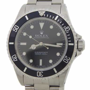Mens Rolex Stainless Steel Submariner Black Dial 14060 (SKU Y614135AMT)