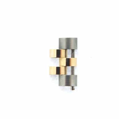 1 (ONE) Aftermarket 2Tone 10k Yellow Gold & Steel Watch Link for Mens Rolex (SKU LINKSM10KSSMT)