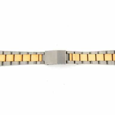 Mens Aftermarket 2Tone Gold Plated & Steel 20mm Band for Rolex 36mm Models (SKU MAFT2TGPSSOB)