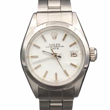 Ladies Rolex Stainless Steel Date Watch White Dial 6916  (SKU 2878845FAMT)