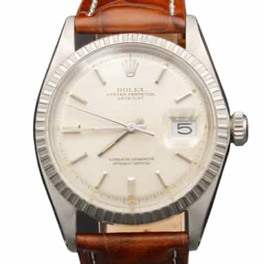 Mens Rolex Stainless Steel Datejust Watch Silver Dial 1603 (SKU 1050113BRAMT)