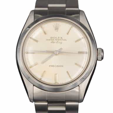 Mens Rolex Stainless Steel Air-King Watch Silver Dial 5500 (SKU 9553822AMT)